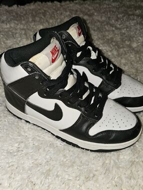 Nike Black and White High Top Sneakers